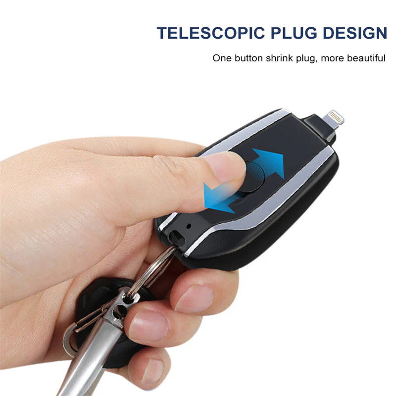 1500mAh Mini Power Bank - Sleutelhanger - Noodgevallen - Snellader - Image 4