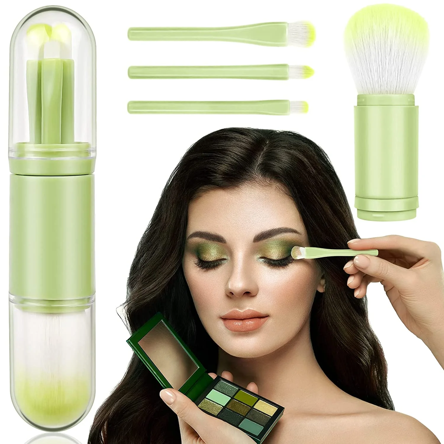 4 in 1 Make Up Brush - 4 verschillende soorten brushes - inclusief een trendy draagbare case - Image 6