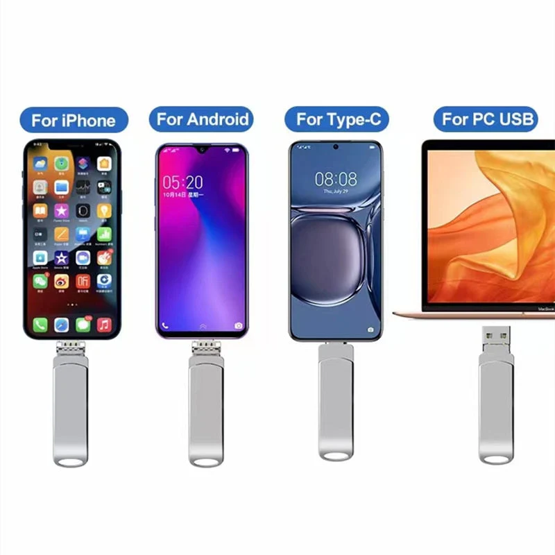 50% Korting | QuadDrive™ 4 in 1 Draaibare Metalen-Flash-Geheugen-Drive - Image 4