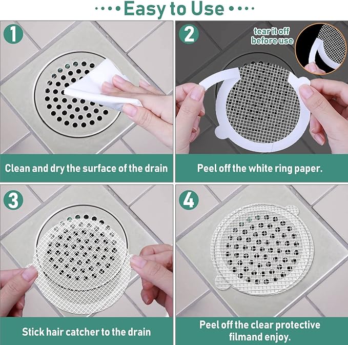 ClogFree™ wegwerpstickers voor doucheafvoeren - 30 stuks | 50% KORTING - Image 5